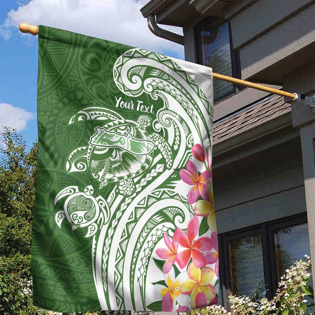 Aloha Molokai Island Personalized Garden Flag Sage Dreamy Turtle