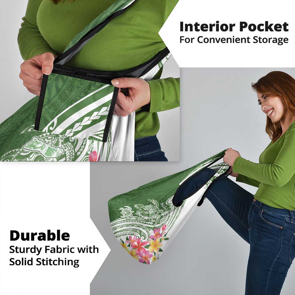 Aloha Molokai Island Personalized Grocery Bag Sage Dreamy Turtle