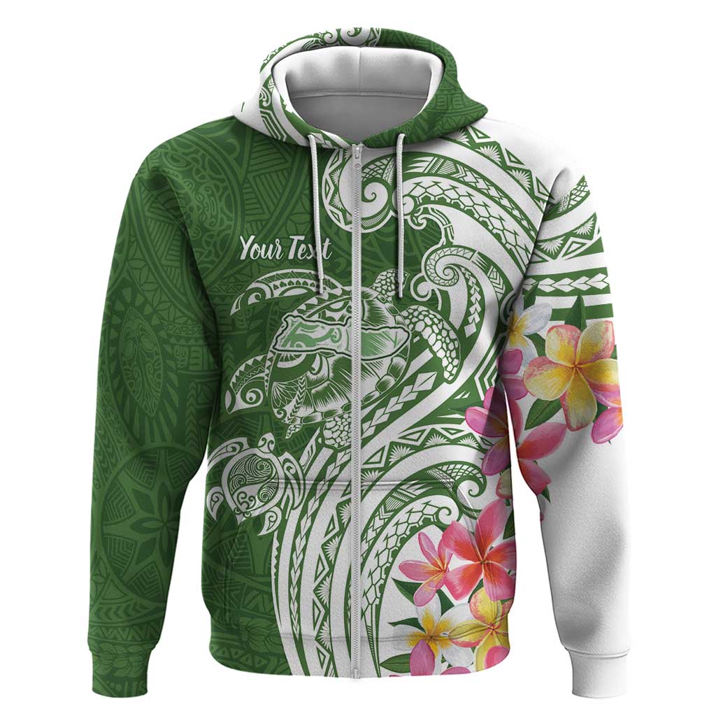 Aloha Molokai Island Personalized Hoodie Sage Dreamy Turtle