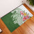 Aloha Molokai Island Personalized Rubber Doormat Sage Dreamy Turtle