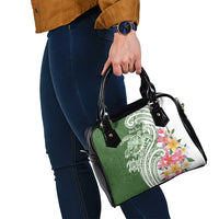 Aloha Molokai Island Personalized Shoulder Handbag Sage Dreamy Turtle