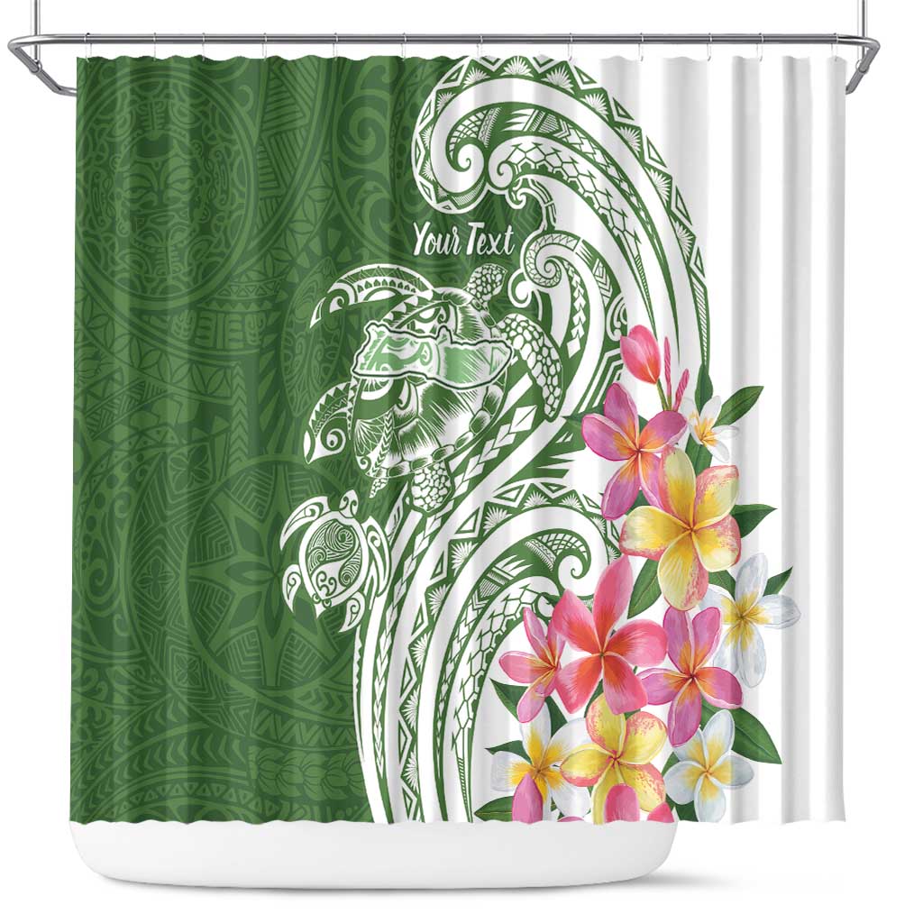 Aloha Molokai Island Personalized Shower Curtain Sage Dreamy Turtle