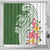 Aloha Molokai Island Personalized Shower Curtain Sage Dreamy Turtle