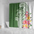 Aloha Molokai Island Personalized Shower Curtain Sage Dreamy Turtle