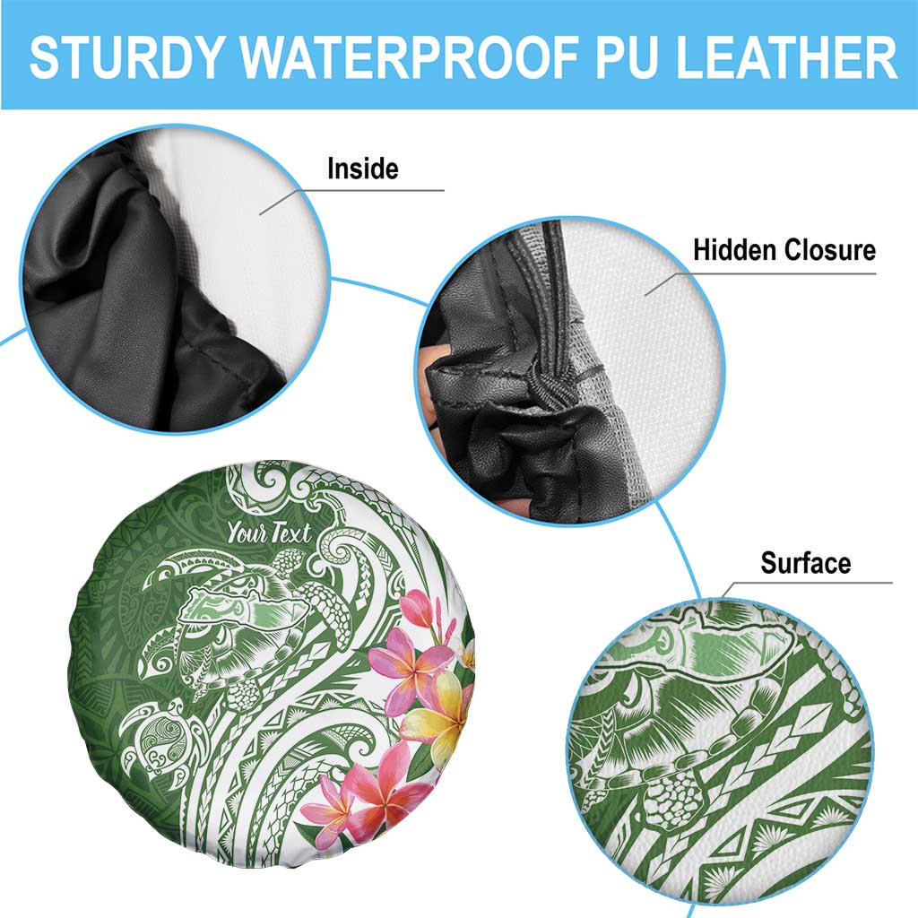 Aloha Molokai Island Personalized Spare Tire Cover Sage Dreamy Turtle