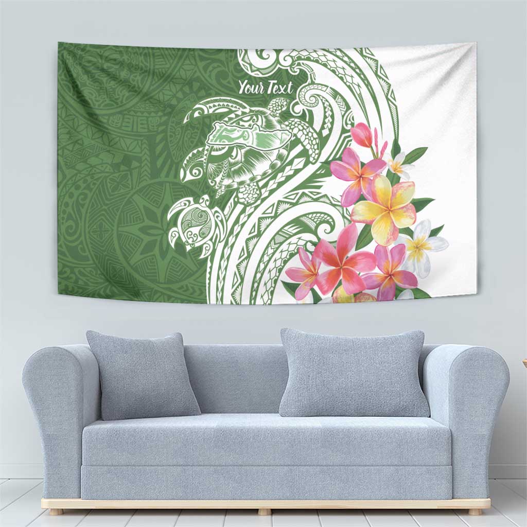 Aloha Molokai Island Personalized Tapestry Sage Dreamy Turtle