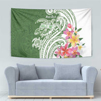 Aloha Molokai Island Personalized Tapestry Sage Dreamy Turtle