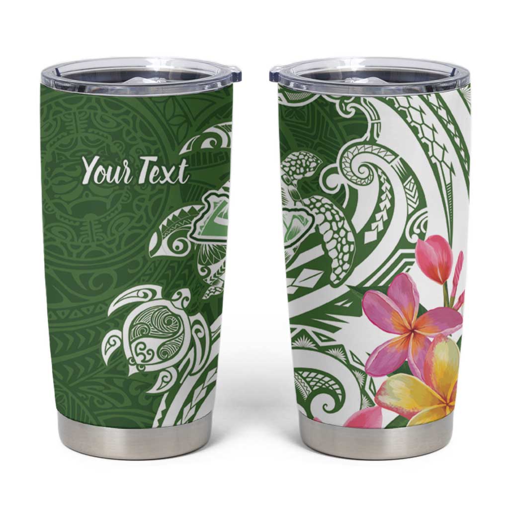 Aloha Molokai Island Personalized Tumbler Cup Sage Dreamy Turtle