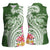 Aloha Molokai Island Personalized Women Sleeveless Polo Shirt Sage Dreamy Turtle