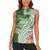 Aloha Molokai Island Personalized Women Sleeveless Polo Shirt Sage Dreamy Turtle