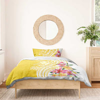 Aloha Oahu Island Personalized Bedding Set Yellow Dreamy Turtle