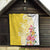 Aloha Oahu Island Personalized Quilt Yellow Dreamy Turtle