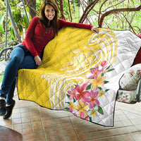 Aloha Oahu Island Personalized Quilt Yellow Dreamy Turtle