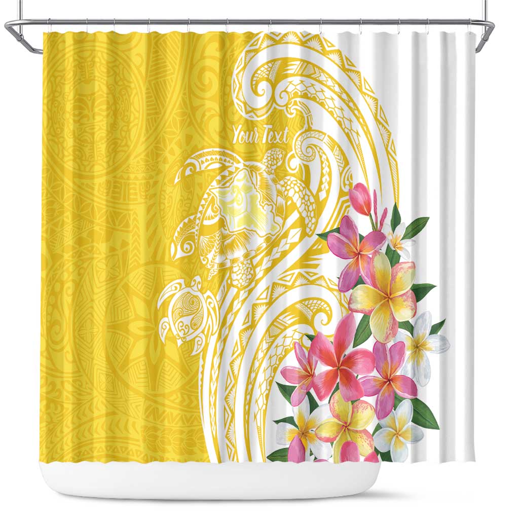 Aloha Oahu Island Personalized Shower Curtain Yellow Dreamy Turtle LT7 Yellow - Polynesian Pride