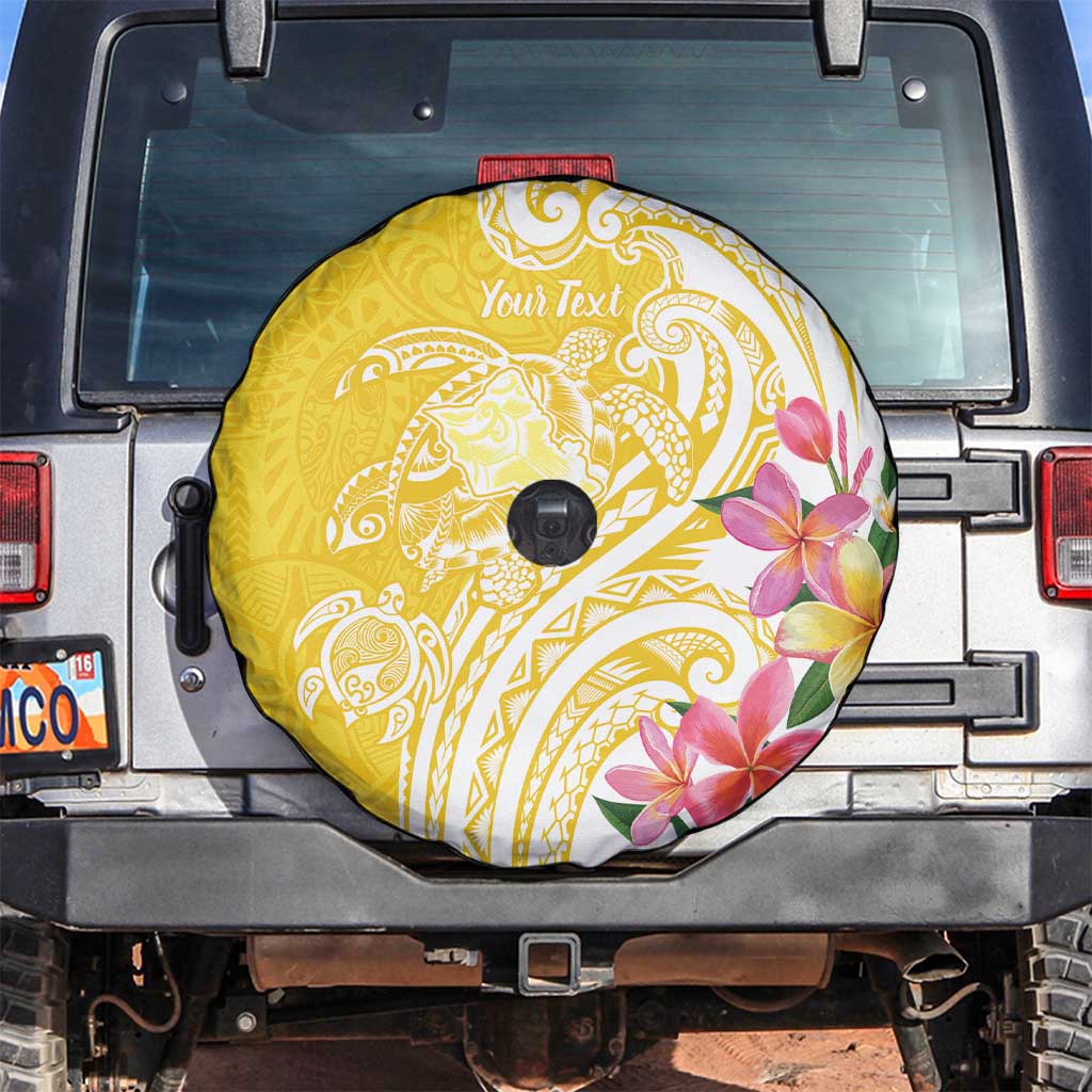 Aloha Oahu Island Personalized Spare Tire Cover Yellow Dreamy Turtle LT7 Yellow - Polynesian Pride