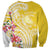 Aloha Oahu Island Personalized Sweatshirt Yellow Dreamy Turtle