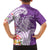 Aloha Kauai Island Personalized Family Matching Summer Maxi Dress and Hawaiian Shirt Lilac Dreamy Turtle