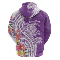 Aloha Kauai Island Personalized Hoodie Lilac Dreamy Turtle