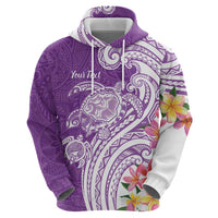 Aloha Kauai Island Personalized Hoodie Lilac Dreamy Turtle