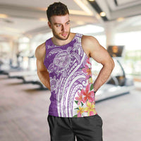 Aloha Kauai Island Personalized Men Tank Top Lilac Dreamy Turtle