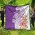 Aloha Kauai Island Personalized Quilt Lilac Dreamy Turtle