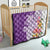 Aloha Kauai Island Personalized Quilt Lilac Dreamy Turtle