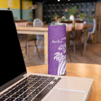 Aloha Kauai Island Personalized Skinny Tumbler Lilac Dreamy Turtle