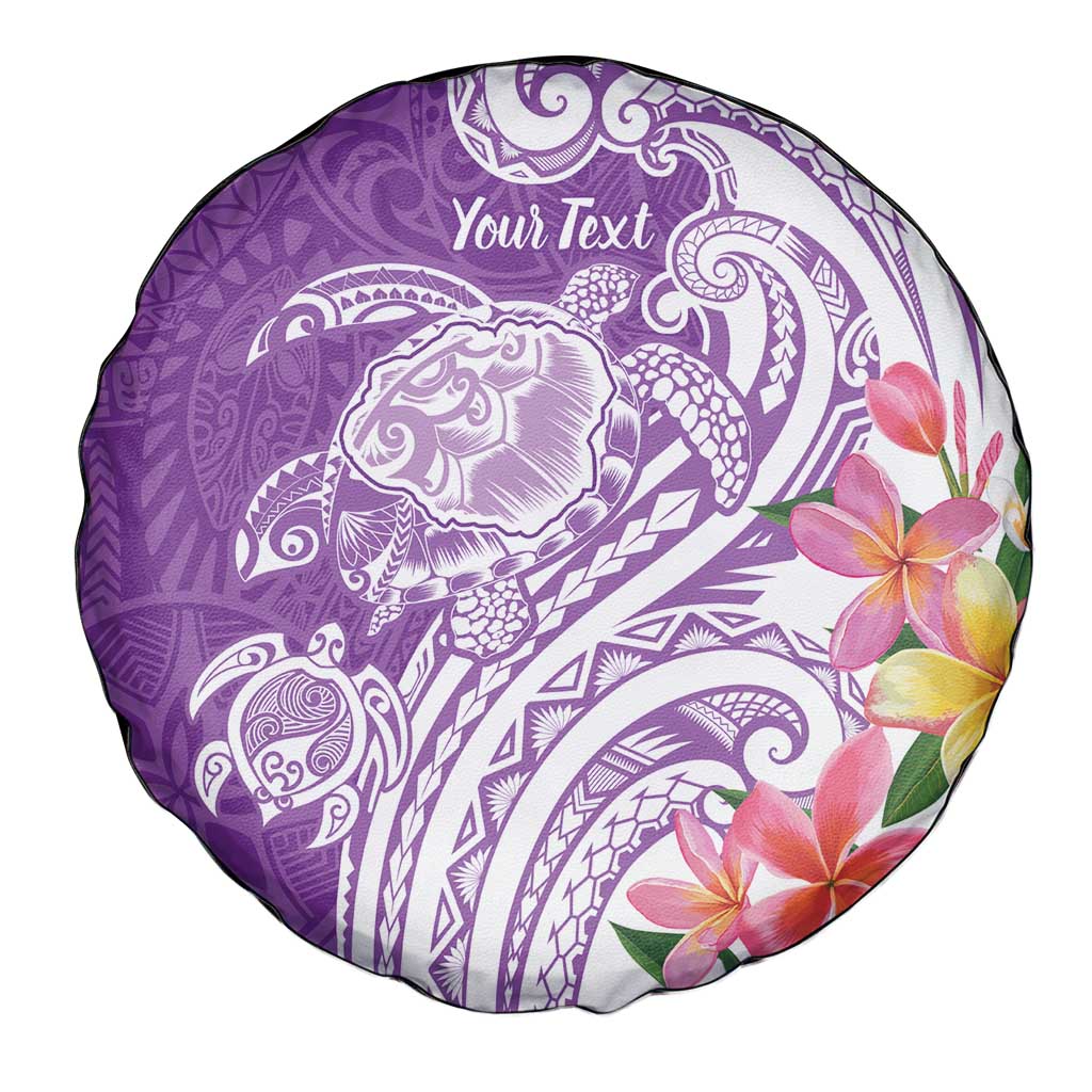 Aloha Kauai Island Personalized Spare Tire Cover Lilac Dreamy Turtle
