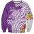Aloha Kauai Island Personalized Sweatshirt Lilac Dreamy Turtle