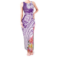 Aloha Kauai Island Personalized Tank Maxi Dress Lilac Dreamy Turtle