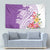 Aloha Kauai Island Personalized Tapestry Lilac Dreamy Turtle