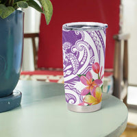 Aloha Kauai Island Personalized Tumbler Cup Lilac Dreamy Turtle