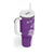 Aloha Kauai Island Personalized Tumbler With Handle Lilac Dreamy Turtle