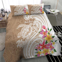 Aloha Ni’ihau Island Personalized Bedding Set Beige Dreamy Turtle
