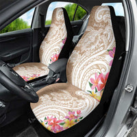 Aloha Ni’ihau Island Personalized Car Seat Cover Beige Dreamy Turtle