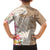 Aloha Ni’ihau Island Personalized Family Matching Summer Maxi Dress and Hawaiian Shirt Beige Dreamy Turtle