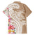 Aloha Ni’ihau Island Personalized Family Matching Summer Maxi Dress and Hawaiian Shirt Beige Dreamy Turtle