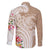 Aloha Ni’ihau Island Personalized Family Matching Summer Maxi Dress and Hawaiian Shirt Beige Dreamy Turtle