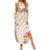 Aloha Ni’ihau Island Personalized Family Matching Summer Maxi Dress and Hawaiian Shirt Beige Dreamy Turtle