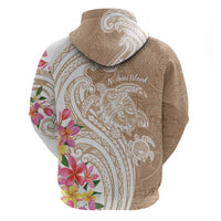 Aloha Ni’ihau Island Personalized Hoodie Beige Dreamy Turtle