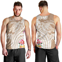 Aloha Ni’ihau Island Personalized Men Tank Top Beige Dreamy Turtle