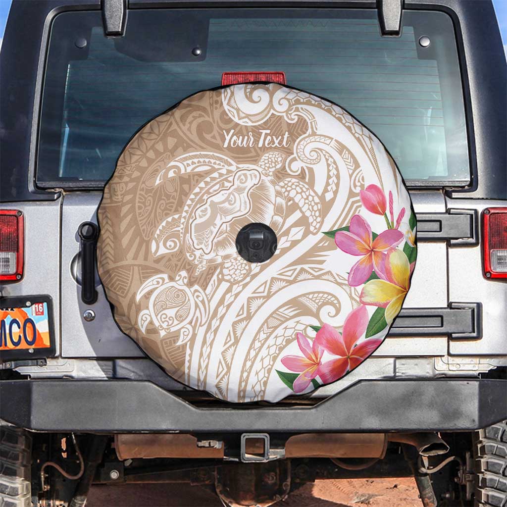Aloha Niihau Island Personalized Spare Tire Cover Beige Dreamy Turtle LT7 Beige - Polynesian Pride