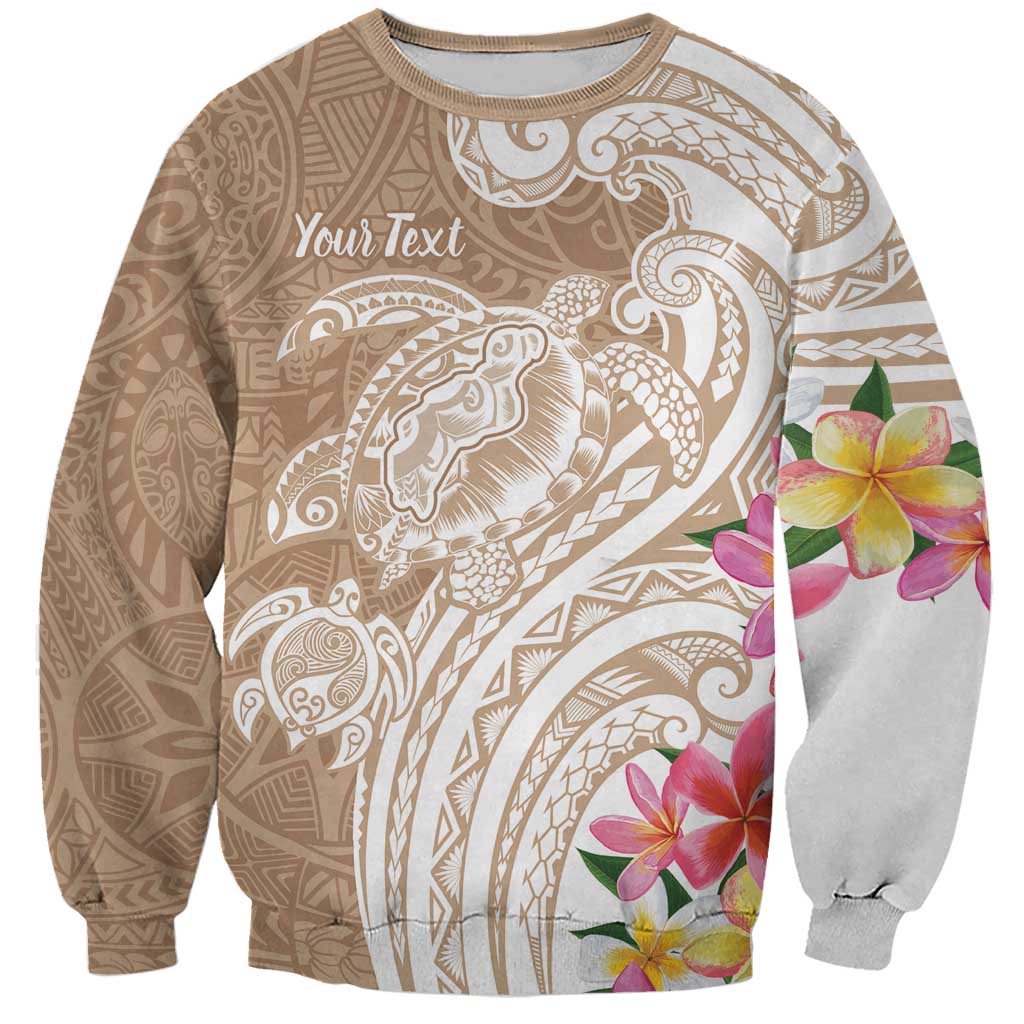 Aloha Ni’ihau Island Personalized Sweatshirt Beige Dreamy Turtle