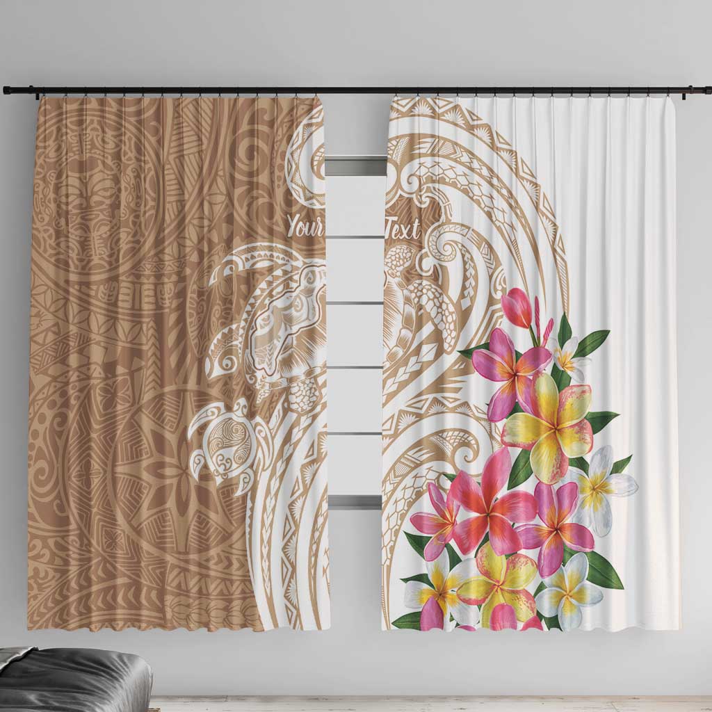 Aloha Ni’ihau Island Personalized Window Curtain Beige Dreamy Turtle