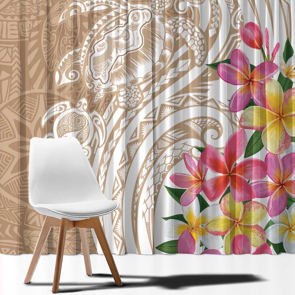 Aloha Ni’ihau Island Personalized Window Curtain Beige Dreamy Turtle