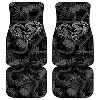 Hawaii Father's Day Vintage Lei Car Mats Hauoli la Makuakane - Black