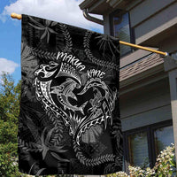 Hawaii Father's Day Vintage Lei Garden Flag Hauoli la Makuakane - Black LT7 - Polynesian Pride