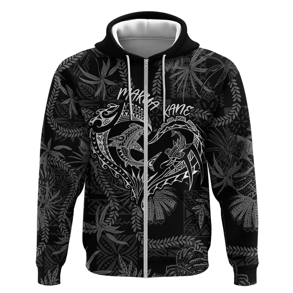 Hawaii Father's Day Vintage Lei Hoodie Hauoli la Makuakane - Black