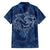 Hawaii Father's Day Vintage Lei Family Matching Tank Maxi Dress and Hawaiian Shirt Hauoli la Makuakane - Blue