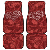Hawaii Father's Day Vintage Lei Car Mats Hauoli la Makuakane - Red